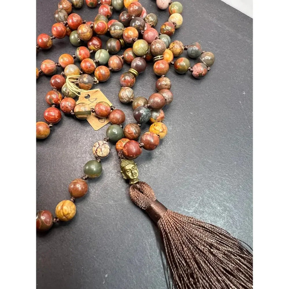 Cherry creek jasper mala necklace - Picture 9 of 10